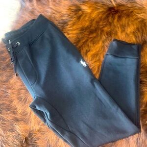 Mens Ralph Lauren black polo joggers size XS white horse